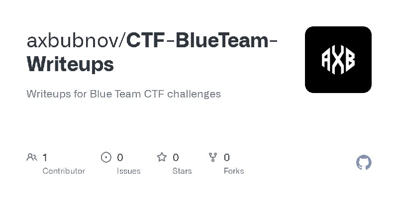 GitHub - axbubnov/CTF-BlueTeam-Writeups: Writeups for Blue Team CTF challenges