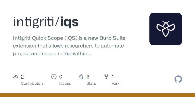 GitHub - intigriti/iqs: Intigriti Quick Scope (IQS) is a new Burp Suite extension that allows researchers to automate project and…