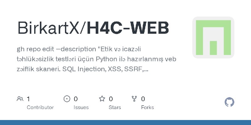 GitHub - BirkartX/H4C-WEB: gh repo edit --description 