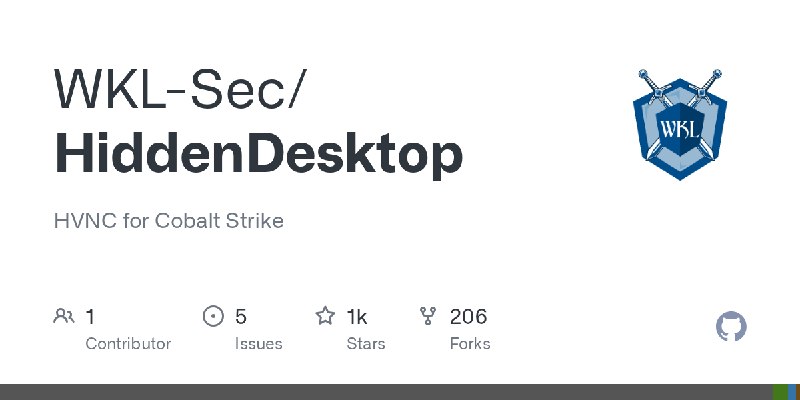 GitHub - WKL-Sec/HiddenDesktop: HVNC for Cobalt Strike