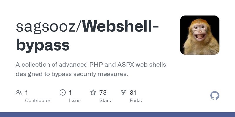 GitHub - sagsooz/Webshell-bypass: A collection of advanced PHP and ASPX web shells designed to bypass security measures.