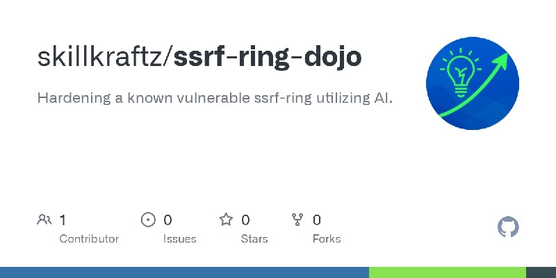 GitHub - skillkraftz/ssrf-ring-dojo: Hardening a known vulnerable ssrf-ring utilizing AI.
