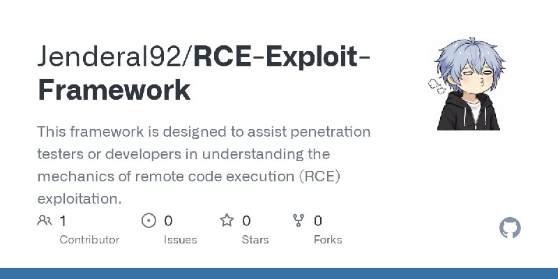 GitHub - Jenderal92/RCE-Exploit-Framework: This framework is designed to assist penetration testers or developers in understanding…