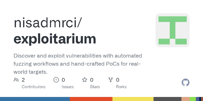 GitHub - nisadmrci/exploitarium: Discover and exploit vulnerabilities with automated fuzzing workflows and hand-crafted PoCs for…