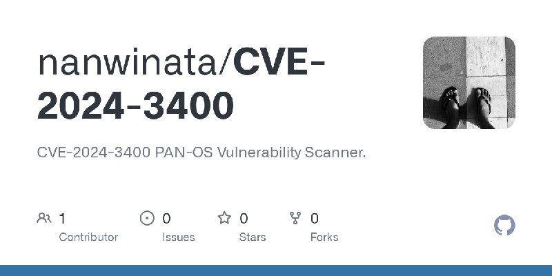 GitHub - nanwinata/CVE-2024-3400: CVE-2024-3400 PAN-OS Vulnerability Scanner.