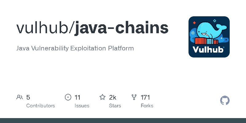 GitHub - vulhub/java-chains: Java Vulnerability Exploitation Platform