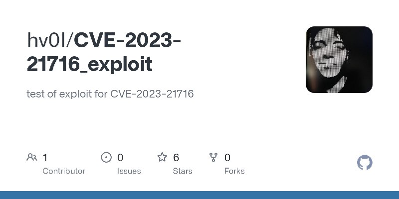 GitHub - hv0l/CVE-2023-21716_exploit: test of exploit for CVE-2023-21716