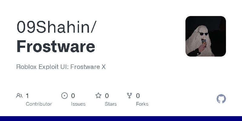 GitHub - 09Shahin/Frostware: Roblox Exploit UI: Frostware X