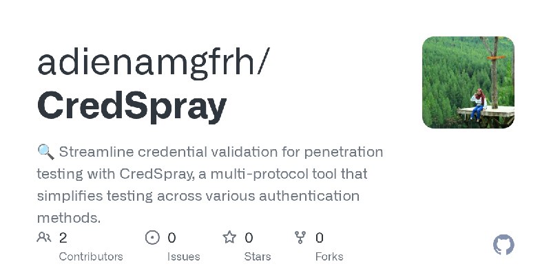 GitHub - adienamgfrh/CredSpray: 🔍 Streamline credential validation for penetration testing with CredSpray, a multi-protocol tool…