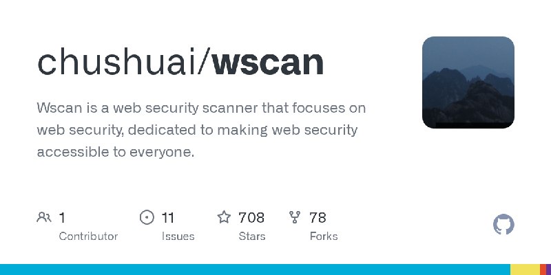 GitHub - chushuai/wscan: Wscan is a web security scanner that focuses on web security, dedicated to making web security accessible…