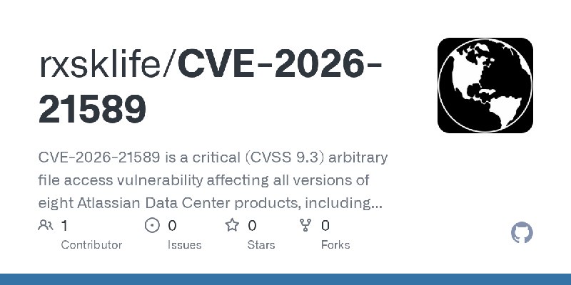 GitHub - rxsklife/CVE-2026-21589: CVE-2026-21589 is a critical (CVSS 9.3) arbitrary file access vulnerability affecting all versions…