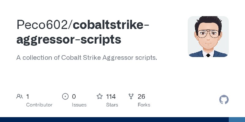GitHub - Peco602/cobaltstrike-aggressor-scripts: A collection of Cobalt Strike Aggressor scripts.