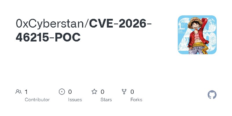 GitHub - 0xCyberstan/CVE-2026-46215-POC