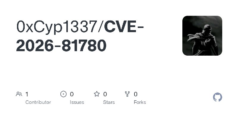 GitHub - 0xCyp1337/CVE-2026-81780