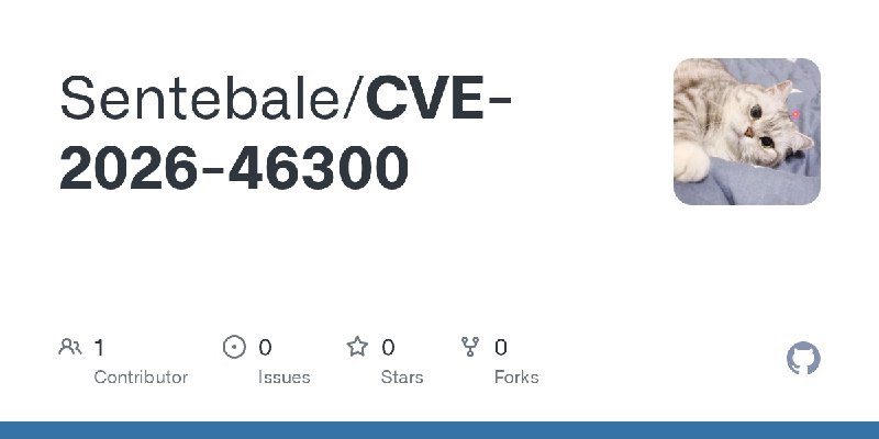 GitHub - Sentebale/CVE-2026-46300
