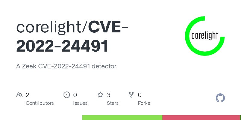 GitHub - corelight/CVE-2022-24491: A Zeek CVE-2022-24491 detector.
