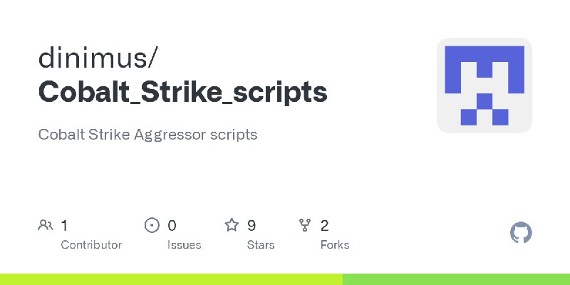 GitHub - dinimus/Cobalt_Strike_scripts: Cobalt Strike Aggressor scripts
