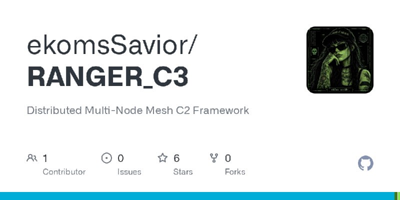 GitHub - ekomsSavior/RANGER_C3: Distributed Multi-Node Mesh C2 Framework