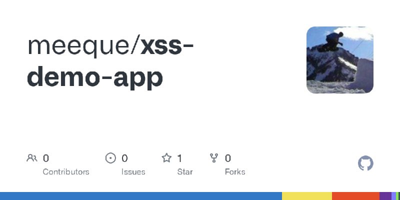 GitHub - meeque/xss-demo-app