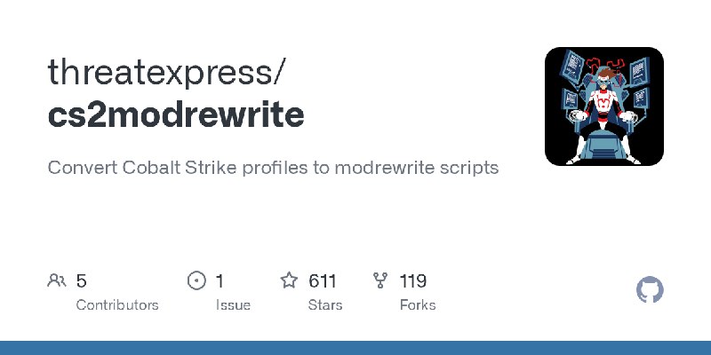GitHub - threatexpress/cs2modrewrite: Convert Cobalt Strike profiles to modrewrite scripts