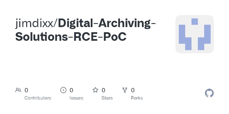 jimdixx/Digital-Archiving-Solutions-RCE-PoC