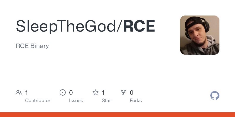 GitHub - SleepTheGod/RCE: RCE Binary