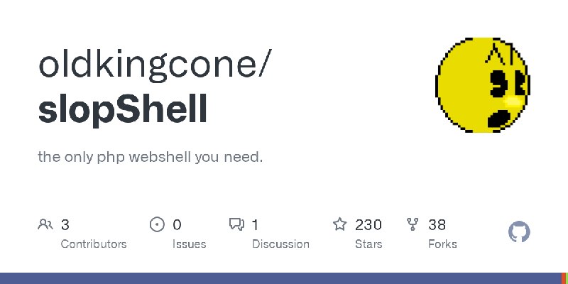 GitHub - oldkingcone/slopShell: the only php webshell you need.