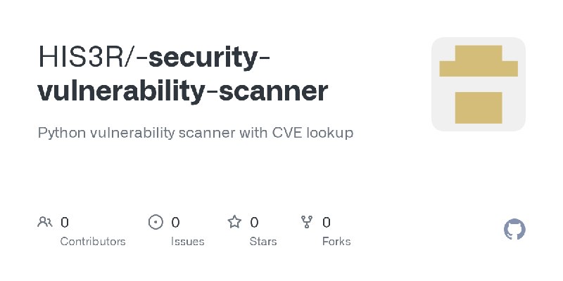 HIS3R/-security-vulnerability-scanner