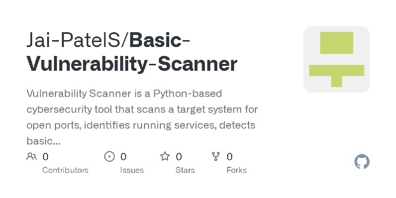 Jai-PatelS/Basic-Vulnerability-Scanner
