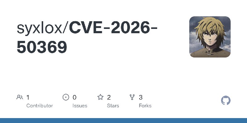 GitHub - syxlox/CVE-2026-50369