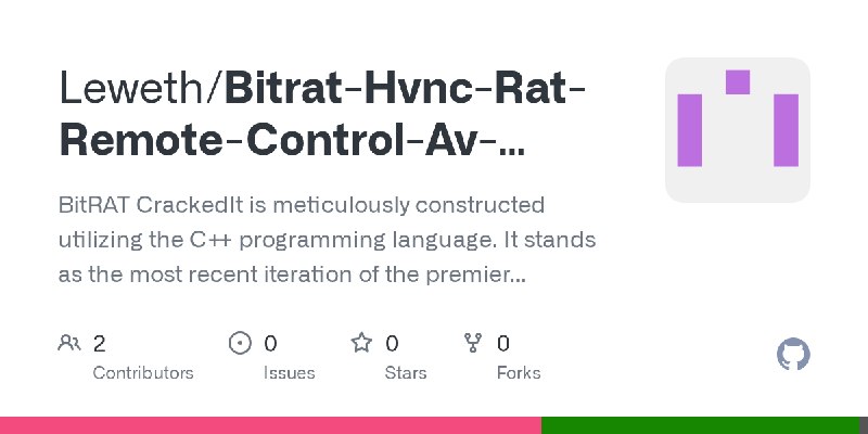 GitHub - Leweth/Bitrat-Hvnc-Rat-Remote-Control-Av-Bypass: BitRAT CrackedIt is meticulously constructed utilizing the C++ programming…