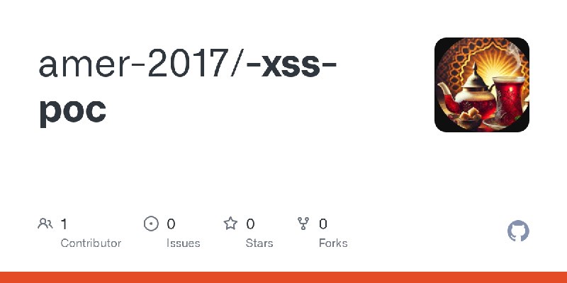 GitHub - amer-2017/-xss-poc