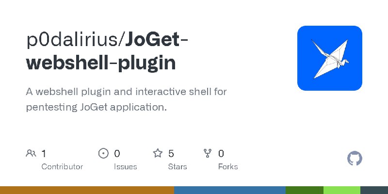 GitHub - p0dalirius/JoGet-webshell-plugin: A webshell plugin and interactive shell for pentesting JoGet application.