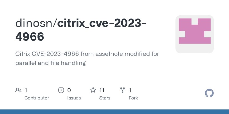 GitHub - dinosn/citrix_cve-2023-4966: Citrix CVE-2023-4966 from assetnote modified for parallel and file handling