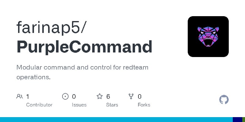 GitHub - farinap5/PurpleCommand: Modular command and control for redteam operations.