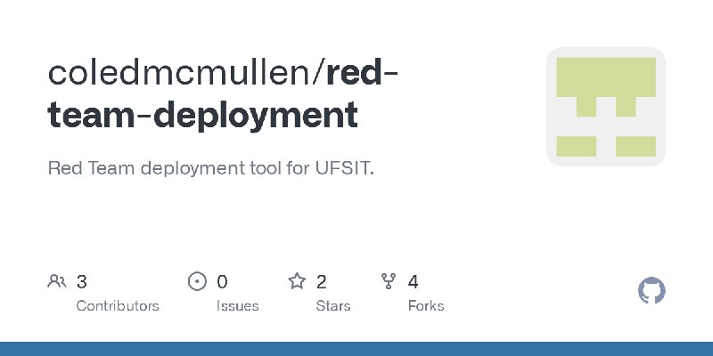 GitHub - coledmcmullen/red-team-deployment: Red Team deployment tool for UFSIT.