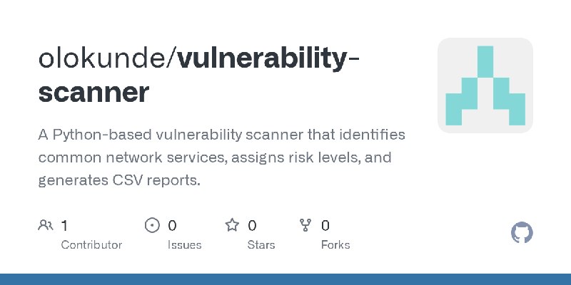 GitHub - olokunde/vulnerability-scanner: A Python-based vulnerability scanner that identifies common network services, assigns…