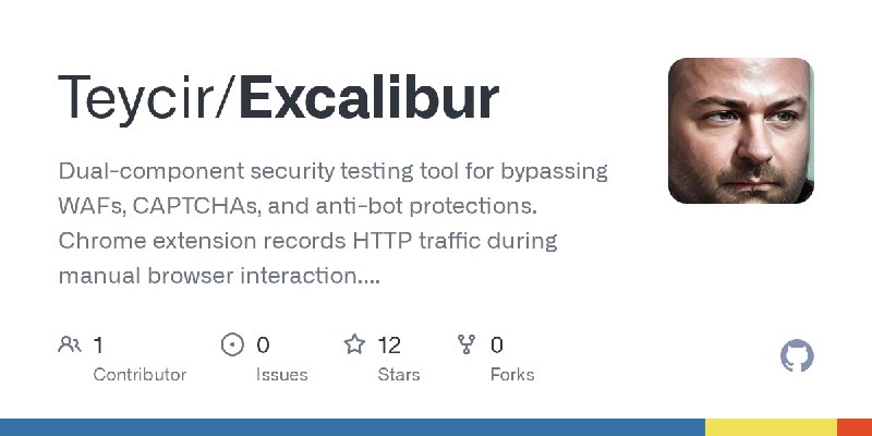 GitHub - Teycir/Excalibur: Dual-component security testing tool for bypassing WAFs, CAPTCHAs, and anti-bot protections. Chrome…