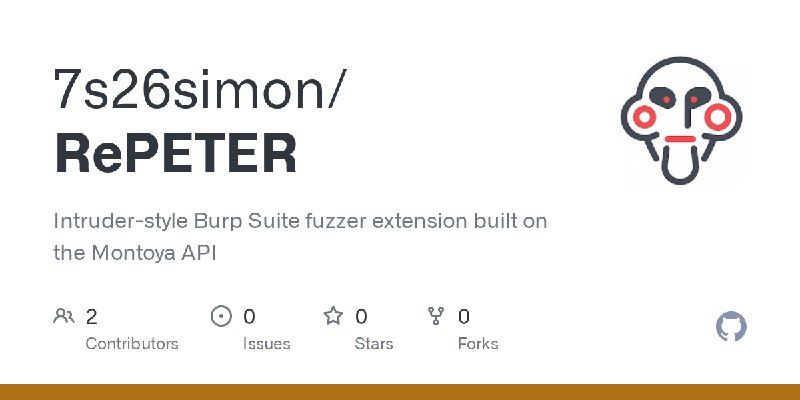 GitHub - 7s26simon/RePETER: Intruder-style Burp Suite fuzzer extension built on the Montoya API