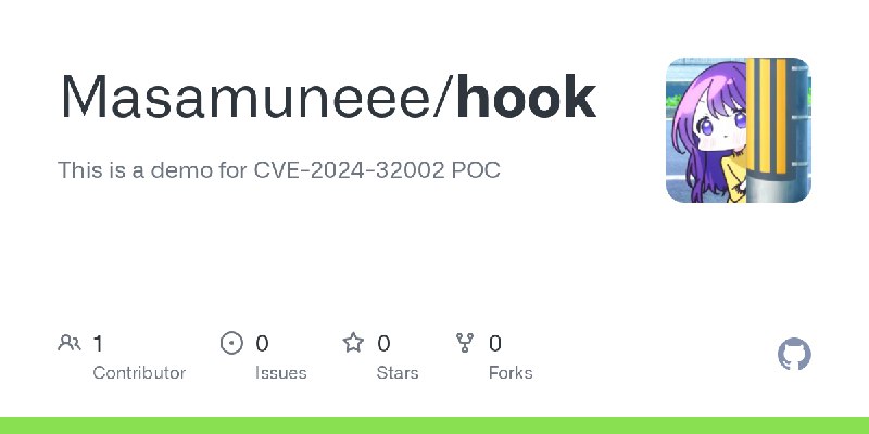 GitHub - Masamuneee/hook: This is a demo for CVE-2024-32002 POC