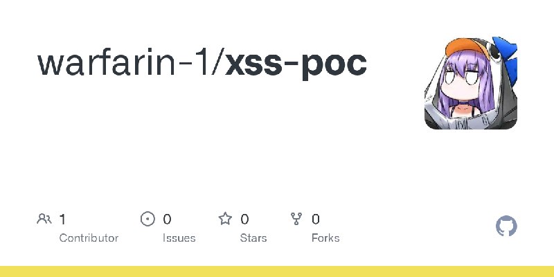 GitHub - warfarin-1/xss-poc