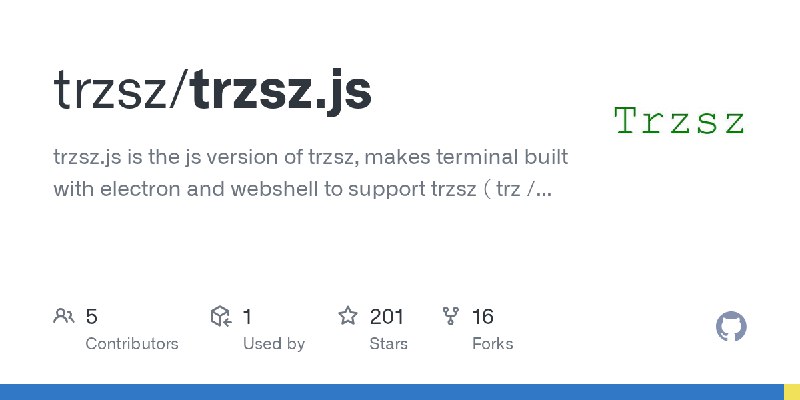 GitHub - trzsz/trzsz.js: trzsz.js is the js version of trzsz, makes terminal built with electron and webshell to support trzsz…