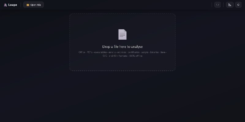 GitHub - Loupe-tools/Loupe: 100% offline, single HTML file static analyser for SOC / DFIR triage — 70+ file formats, 1 Million…
