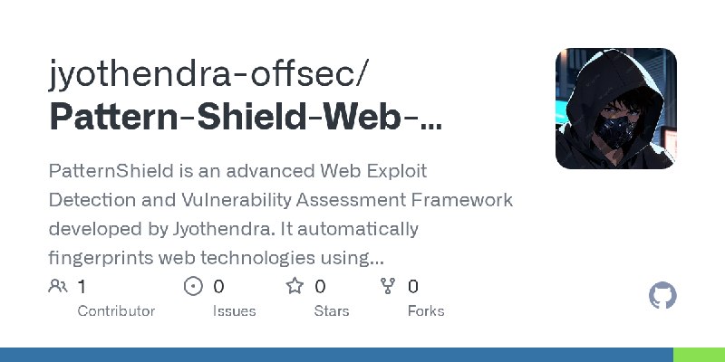 GitHub - jyothendra-offsec/Pattern-Shield-Web-Exploit-Detection: PatternShield is an advanced Web Exploit Detection and Vulnerability…