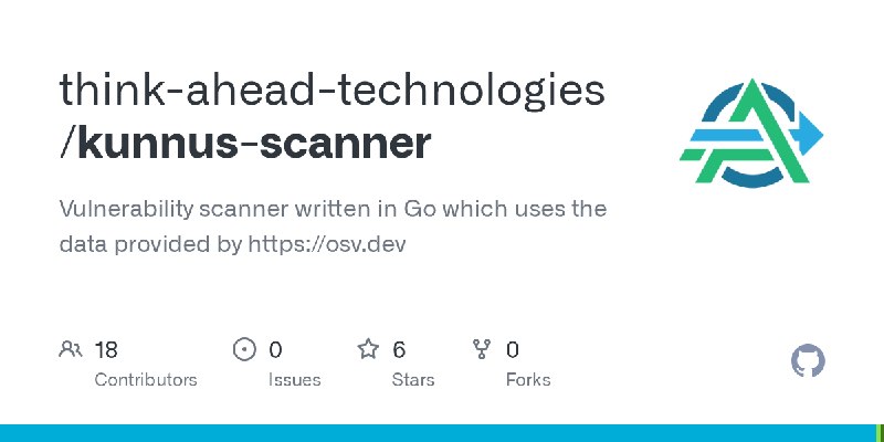 GitHub - think-ahead-technologies/kunnus-scanner: Vulnerability scanner written in Go which uses the data provided by https://osv.dev