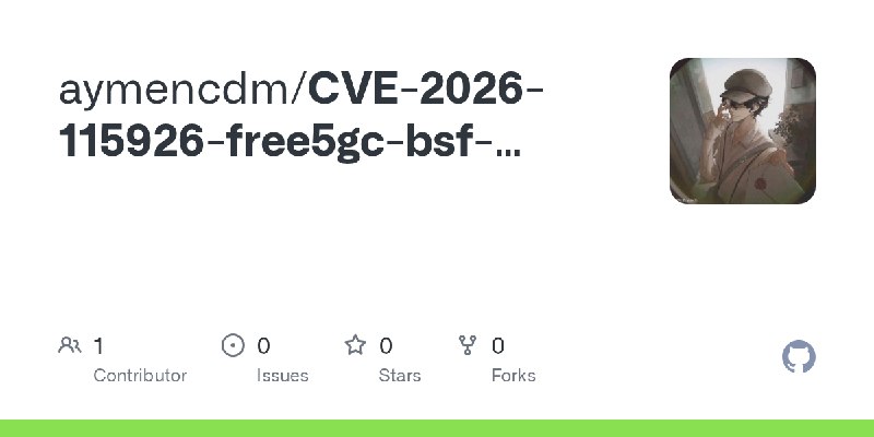 GitHub - aymencdm/CVE-2026-115926-free5gc-bsf-missing-auth