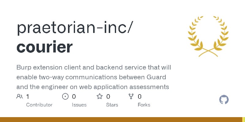 GitHub - praetorian-inc/courier: Burp extension client and backend service that will enable two-way communications between Guard…