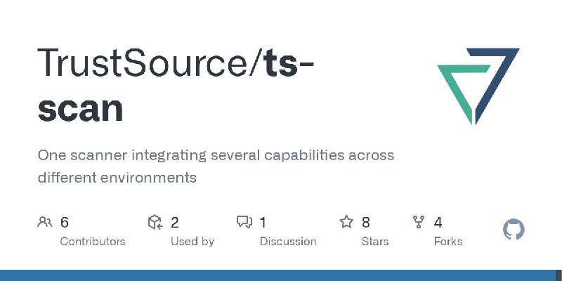 GitHub - TrustSource/ts-scan: One scanner integrating several capabilities across different environments