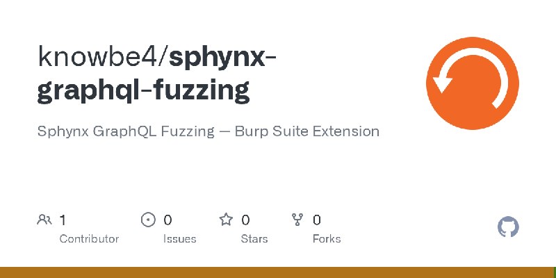 GitHub - knowbe4/sphynx-graphql-fuzzing: Sphynx GraphQL Fuzzing — Burp Suite Extension
