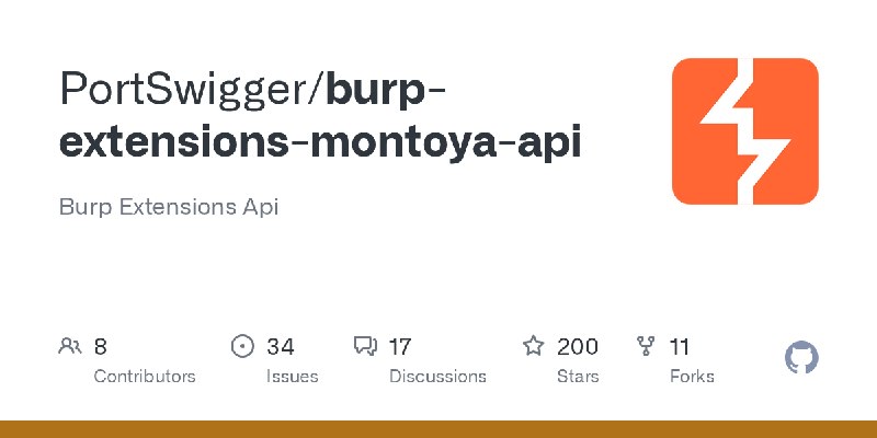 GitHub - PortSwigger/burp-extensions-montoya-api: Burp Extensions Api